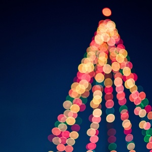 Lichter eines Christbaums