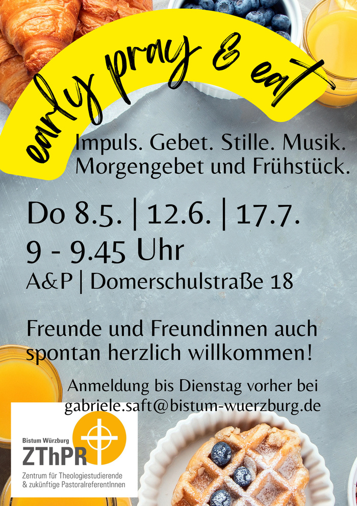 Plakat early pray&eat